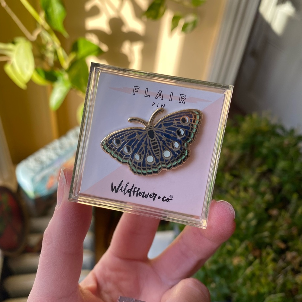 Night Butterfly Enamel Pin 🦋